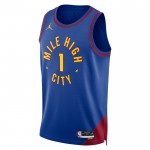 Denver Nuggets Trikot Michael Porter JR 1 Jordan 2022-23 Statement Edition Blau Swingman - Herren